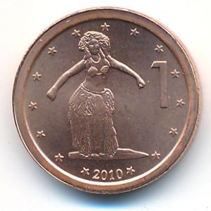 Острова Кука, 1 цент (2010 г.)