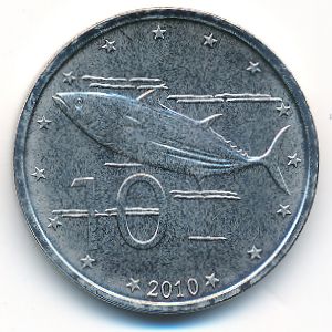 Cook Islands, 10 cents, 2010