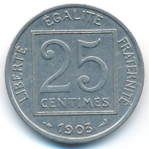 Франция, 25 сентим (1903 г.)