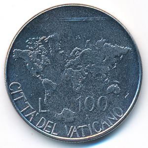 Ватикан, 100 лир (1985 г.)