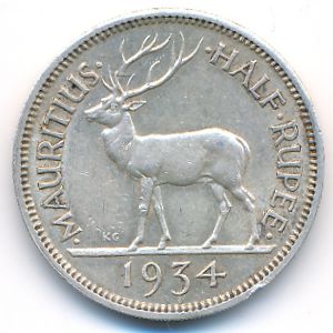 Mauritius, 50 центов, 1934