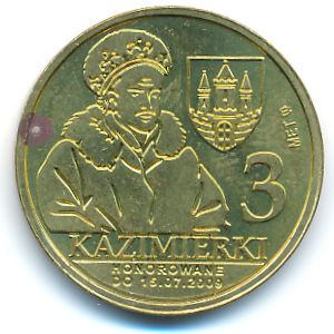 Польша., 3 казимерки (2009 г.)