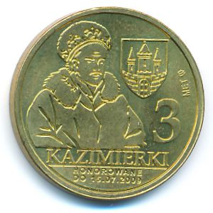 Польша., 3 казимерки (2009 г.)