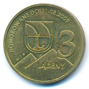 Польша., 3 лядены (2009 г.)