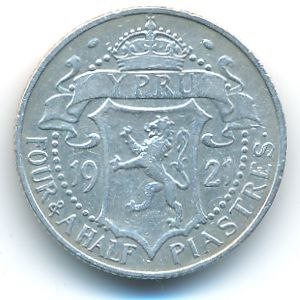 Кипр, 4 1/2 пиастра (1921 г.)