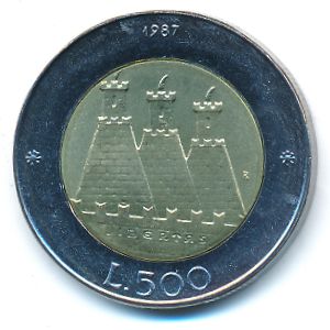 Сан-Марино, 500 лир (1987 г.)