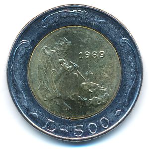 Сан-Марино, 500 лир (1989 г.)