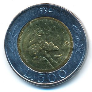 Сан-Марино, 500 лир (1994 г.)