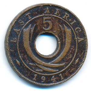 Восточная Африка, 5 центов (1941 г.)