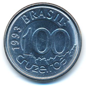 Бразилия, 100 крузейро (1993 г.)