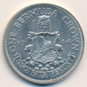 Bermuda Islands, 1 crown, 1964