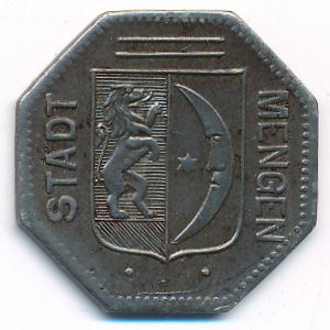 Менген., 50 пфеннигов (1918 г.)