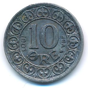 Дания, 10 эре (1907 г.)