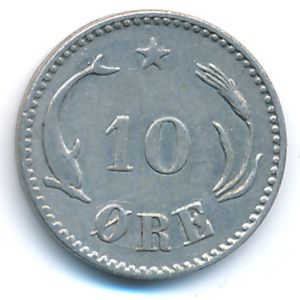 Дания, 10 эре (1874 г.)