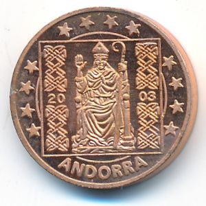 Andorra, 2 евроцента, 