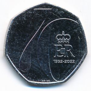 Great Britain, 50 пенсов, 2022