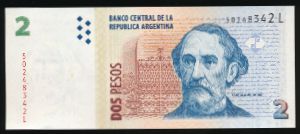 Argentina, 2 песо