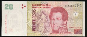 Argentina, 20 песо