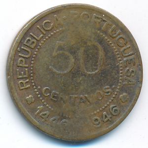 Guinea-Bissau, 50 centavos, 1946