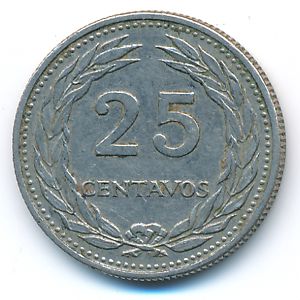 Сальвадор, 25 сентаво (1970 г.)