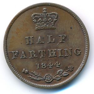 Great Britain, 1/2 farting, 1844