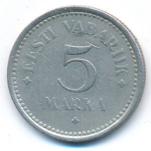 Estonia, 5 marka, 1922