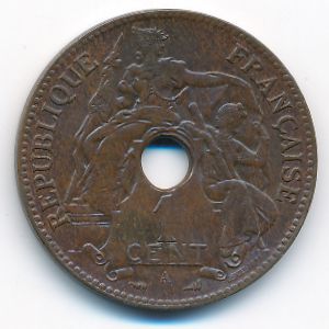 French Indo China, 1 cent, 1897