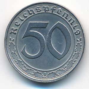 Третий Рейх, 50 рейхспфеннигов (1938 г.)