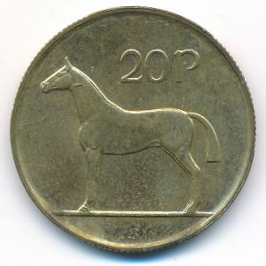 Ирландия, 20 пенсов (1986 г.)