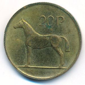 Ирландия, 20 пенсов (1986 г.)