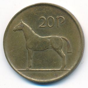 Ирландия, 20 пенсов (1986 г.)