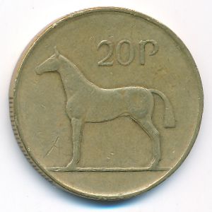 Ирландия, 20 пенсов (1986 г.)