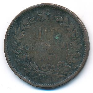 Italy, 10 чентезимо, 1866