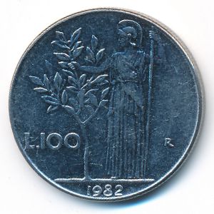 Italy, 100 lire, 1982