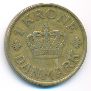 Denmark, 1 krone, 1925