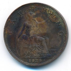 Great Britain, 1 farthing, 1929