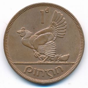 Ireland, 1 penny, 1968