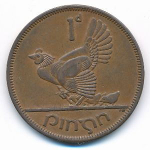 Ireland, 1 penny, 1950