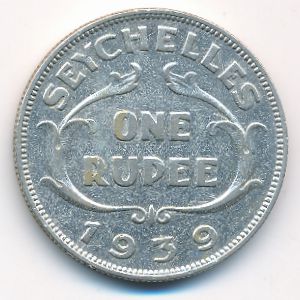 Seychelles, 1 rupee, 1939