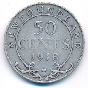 Newfoundland, 50 cents, 1918