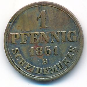 Hannover, 1 pfennig, 1861