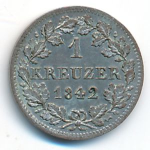 Bavaria, 1 kreuzer, 1842