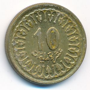 Тунис, 10 миллим (1960 г.)