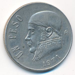 Mexico, 1 peso, 1971