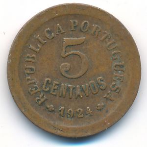 Португалия, 5 сентаво (1924 г.)