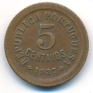 Португалия, 5 сентаво (1927 г.)