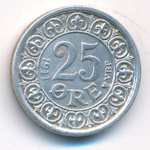 Дания, 25 эре (1911 г.)