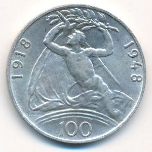 Чехословакия, 100 крон (1948 г.)