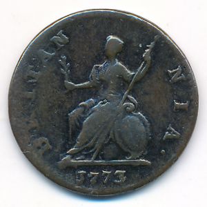 Великобритания, 1 фартинг (1773 г.)