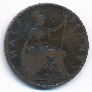 Great Britain, 1/2 penny, 1905